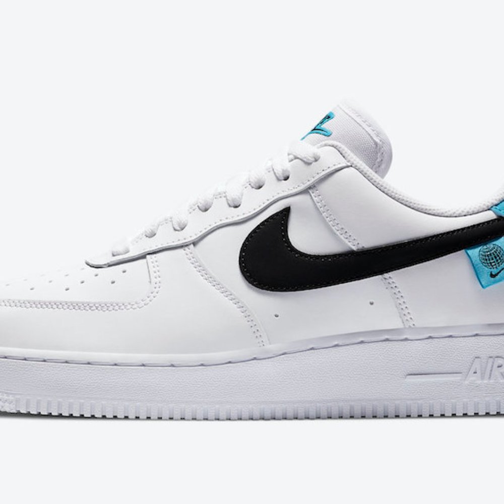 Nike Air Force 1 07' Worldwide Pack Blue Fury - Picture 3 of 5